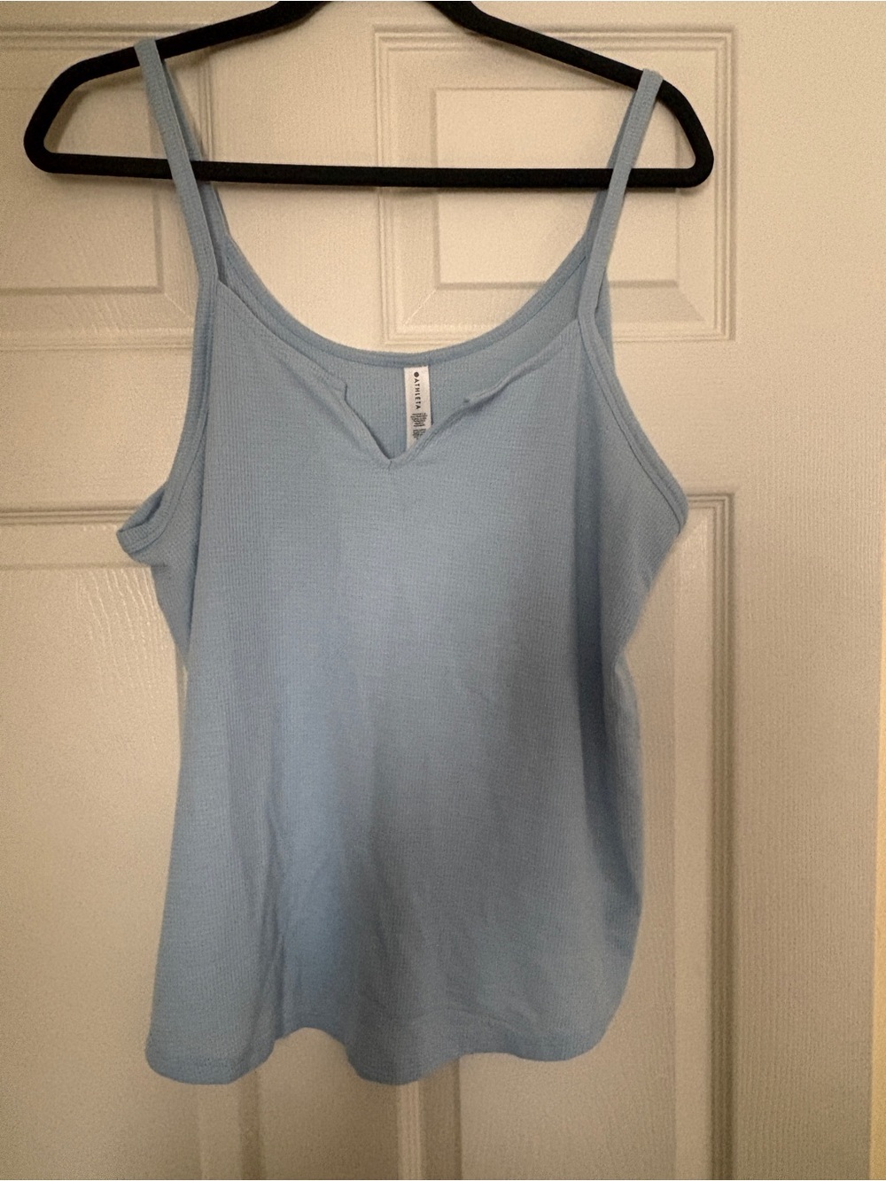 Athleta Light Blue Women's Ribbed Tank Top